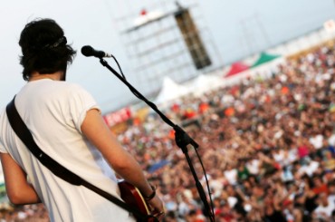 Musician Playing Guitar