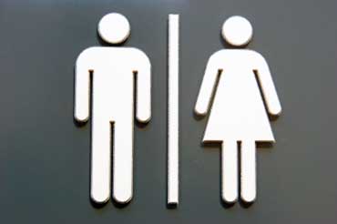 Restroom Sign for Men and Women