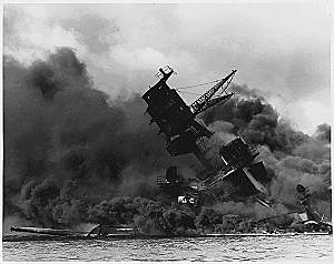 Arizona Attacked at Pearl Harbor
